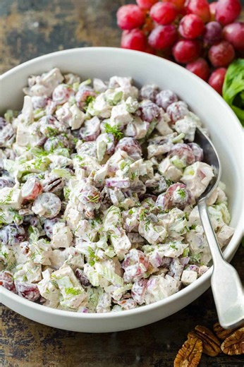This is the ultimate Chicken Salad recipe: https://natashaskitchen.com/chicken-salad-recipe/ | NatashasKitchen.com