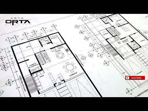 Planos arquitectónicos (Casa de 2 niveles) - Arte Orta