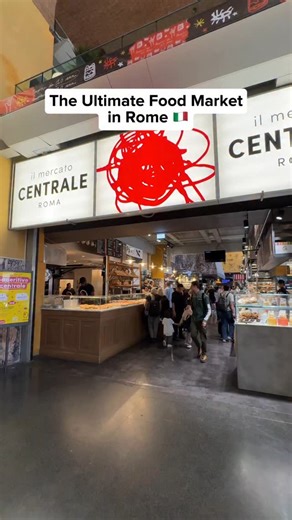 ⚜️ This is the Best Food Market in Rome 🇮🇹🍕🍝⬇️: Il Mercato Centrale Roma is a food lover’s paradise hidden inside Termini Station 🍕🍷 From fresh pasta made on the spot to gourmet burgers, gelato, and even trapizzini, it’s a buzzing hotspot where street food meets top-notch chefs. Perfect for a quick bite, a chill aperitivo, or just getting lost in the flavors of Rome. Would you stop here before your next train? — MORE INFO: ➡️ @mercatocentrale 📍 Via Giovanni Giolitti, 36, 00185 Roma (insid