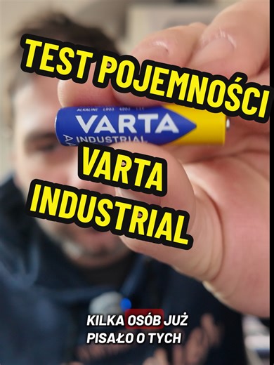 test pojemności baterii VARTA INDUSTRIAL AAA #tester #mah #baterie #pojemnosc