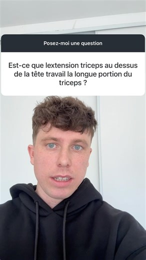 Extension triceps par dessus la tête = chef long ?