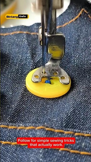 Beginner Friendly Button Sewing Guide (Clean Result!) #sewing #sewinghacks #sewingtips