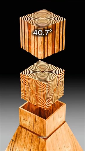 🔥 Perfect Fit 🔥 Wooden Physics Simulation in Blender 3D — Smooth Flow & Clean Satisfying Fit!