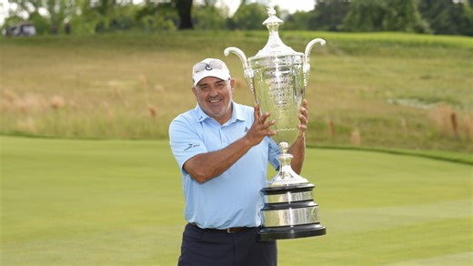 Angel Cabrera wins second PGA Tour Champions major in a week at Senior PGA