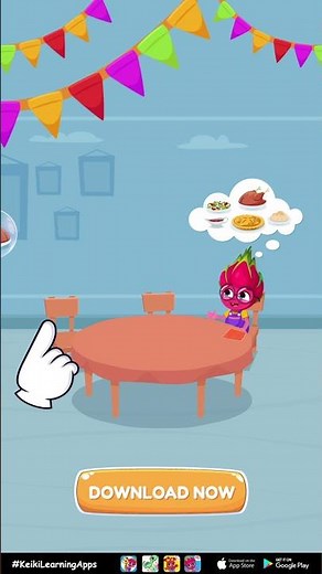 Learn through play with the Keiki App | Thanksgiving Dinner