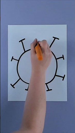 How to draw a virus