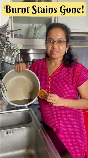 How to clean burnt stains in cooker