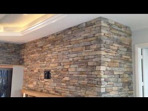 El dorado Rustic Ledgestone Fireplace