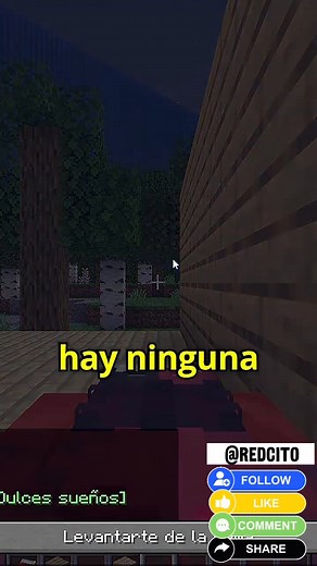 ANIMACIÓN REALISTA AL ACOSTARSE EN MINECRAFT 🫨💥 #viralpost #fblifestyle #videojuegos #minecraft #reels #reelsfb #viralreelsシ #reelsfbシviralシ | Redcito