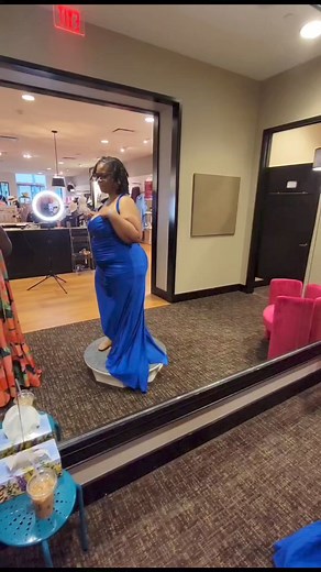 Wait until end to see the real magic 💙 #juicybodygoddess #plussizepromdresses #charlottenc #plussizeclothing #plussizepromdresses #formaldress | Summer Lucille
