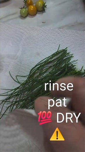 🌿 How I Dehydrate Chives at Home🏡