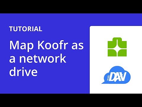 Koofr Tutorials | Map Koofr as a network drive manually using WebDAV | Windows, Mac, Linux