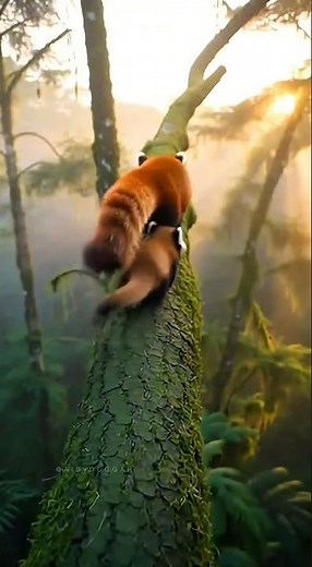 Most Adorable Moment! Red Panda and Her Cub in the Wild 🐾 4K