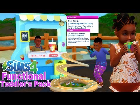 NEW DECEMBRE 2021 TODDLER'S FUNCTIONAL PACK! CRIBS, PLAY FOOD TRUCKS & MORE ( SIMS 4 mods