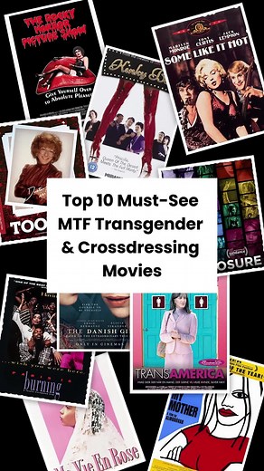 Lucille Sorella's Femme Secrets on Instagram: "Top 10 must-see MTF transgender and crossdressing movies 🎬 #maletofemale #m2f #mtftransgender #mtftrans #maletofemaletransformation #crossdressing #transisbeautiful #transgirlpower #transwoman ⁠ ⁠"