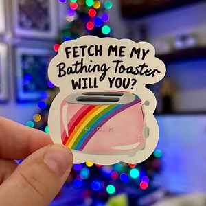 Bathing Toaster Live Laugh Toaster Bath Sticker | Bookish, Silly, Snarky, Mental Health | Gift Kindle, Planner, E-reader, Laptop, Kobo, iPad - Etsy