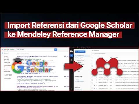 Cara Import Referensi Google Scholar ke Mendeley Reference Manager Secara Otomatis