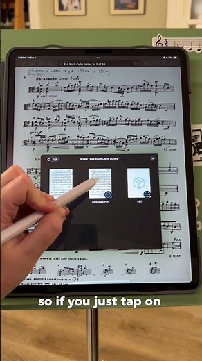 How to export an annotated pdf from forscore #forscore #techformusicians #ipadformusicians