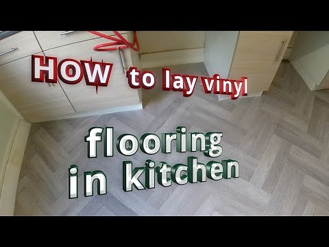 How to lay vinyl flooring in kitchen