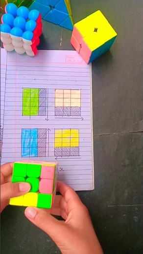 How to solve 3 by 3 Rubik's cube with algorithm new magic trick 🧩😍#youtube #shorts #rubikscube