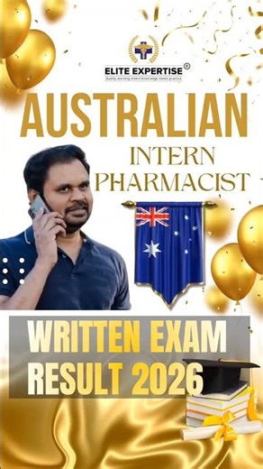 Australian Intern Pharmacist Written Exam Results 2026 #australia #pharmacy #shorts #yt #fyp