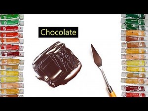How To Make Chocolate Color - Mixing Acrylic Colors