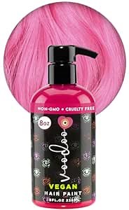 MOEHAIR VOODOO Pink Hair Dye, 8 Oz (Puppy Love), Pastel Pink, Vegan & Cruelty-Free, Semi-Permanent Hair Color, Intermixable, Ammonia, Sulfate & Paraben-Free