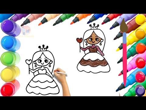 How To Draw cute Fairy Drawing, Painting & Coloring For Kids and Toddlers_ Child Art 🐋🌈🎨