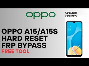 OPPO A15 / A15S Hard Reset & New Security FRP Bypass Done By Free Tool (TFT Unlock Tool)