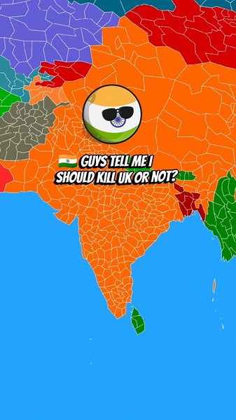What if India kill China & Pakistan | Countries Empire Edits | #viral #countryballs #viralvideo