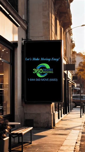 Reputable, Reliable, Professional Movers! 360 Degree Moving 1-844-360-6683