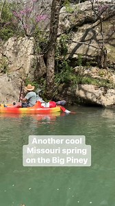 Floating in spring and coming across a spring on the Big Piney. #river #kayak #ozarks #nature #asmr #floatingtheozarks | Floating the Ozarks