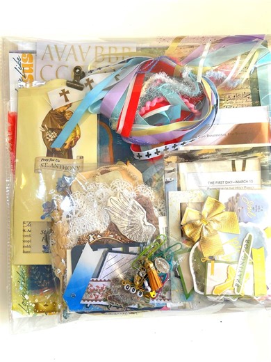 Faith Extra Large Junk Journal Kit Paper Ribbons Christian Ephemera Stickers BLANK Journal Over 350 Pieces Grab Bag Small Group Diy - Etsy
