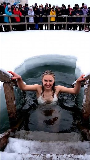 Cold Water Swim Challenge! 🧊🌊 #Shorts