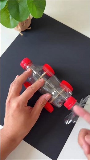 How to make a Plastic Water Bottle Car DIY Fun Toy #craft #diy #shorts