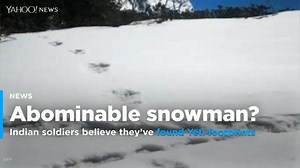 Indian soldiers believe they've found yeti footprints