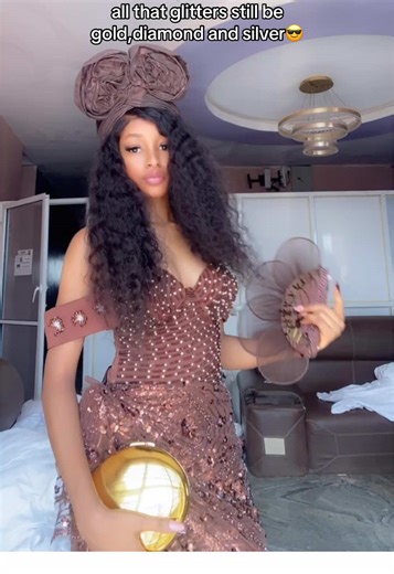 Elegant Brown Beaded Dresses by Jessy Beauty Fashion Hub