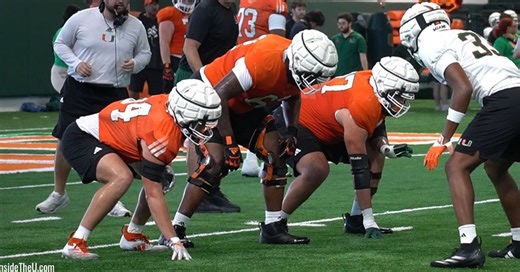 VIDEO: Offensive line and defensive line in first week of spring practices