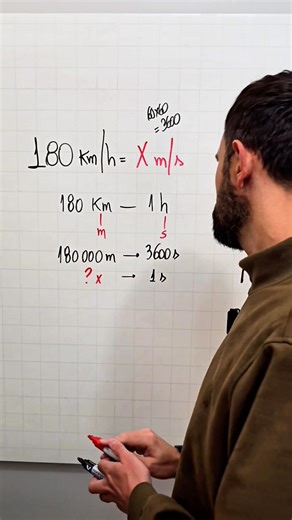 Aprenda a converter km/h para m/s sem decorar a fórmula! #matematica #física #educação | Profdombrauskas Matemática