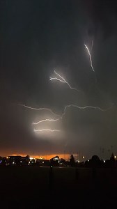 Lightning EXPLODES across the entire sky!⚡⚡ This storm didn’t let up for hours, unleashing massive webs of electricity that lit up the horizon over Waco, Texas last year. #LightningStorm #SpiderLightning #WacoTexas #ExtremeWeather #NatureUnleashed | Ricky Forbes