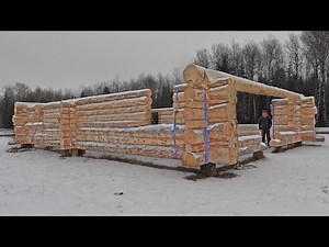 MASSIVE Log Home BUILD Comes To Life! - Building My Log Home Pt. 11