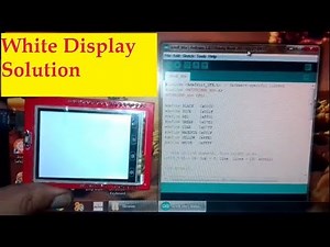 Arduino Uno 2.4 TFT Display Shield MCU Friend Display White Solution & Graphic Test | White Display