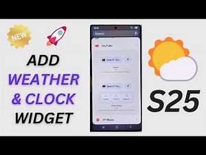 🌤️ How to Add Weather & Clock Widget to Galaxy S25/S25+/Ultra Home Screen!