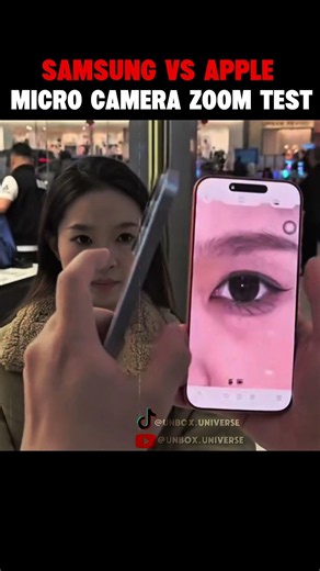 Samsung vs Apple Micro Camera Zoom Test 😳🔬 This Should Be IMPOSSIBLE! 🔥 #shorts#viralvideo