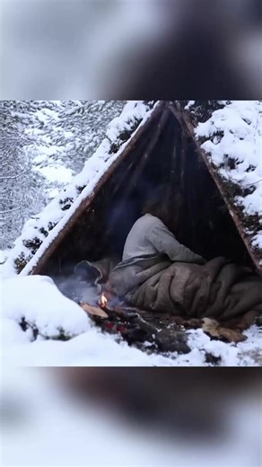 863K views · 6.7K reactions | Bushcraft trip - snow, tipi, pine tea, wilderness, reindeer skins, cooking meat etc. 01 #bushcraft #camp #camping #survival #shelter #wildlife #outdoors #outdoor #viral #fyp #foryou | Camping Life | Facebook