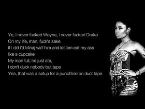 Nicki Minaj - Only ft. Chris Brown, Drake, Lil Wayne (LYRICS)