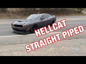 2017 Dodge Challenger Hellcat TRUE DUAL EXHAUST w/ STRAIGHT PIPES!!