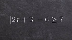 How to solve and graph an absolute value inequality with OR