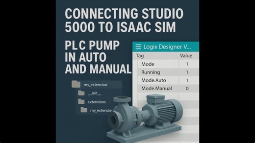 Custom Isaac Sim Extension for PLC-Controlled Pump | IndusphereTech posted on the topic | LinkedIn