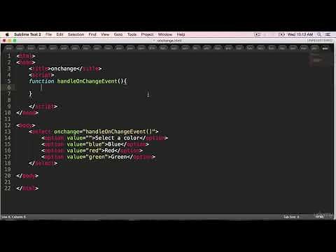 JavaScript OnChange Event Change BG Color